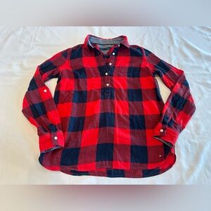 Tommy Hilfiger Red and Navy Flannel Women’s  Shirt Size Small